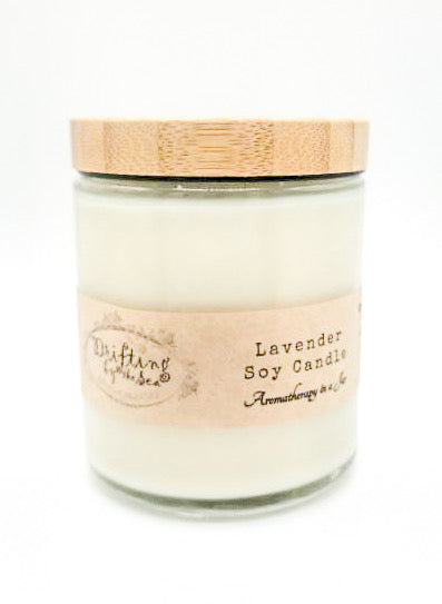 essential oil candle, aromatherapy soy candle